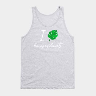 I Love Houseplants, Monstera Leaf Houseplant Design, Plant Lovers, Gardeners, Herbalists and Naturalists, Organic Green Thumb, Boho Floral Tank Top